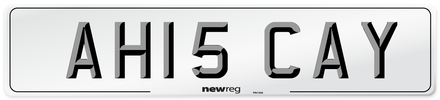 AH15 CAY Number Plate from New Reg